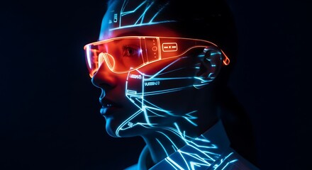 High-tech wearable augmented reality visualization