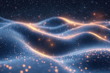 Glowing particles creating mesmerizing patterns.