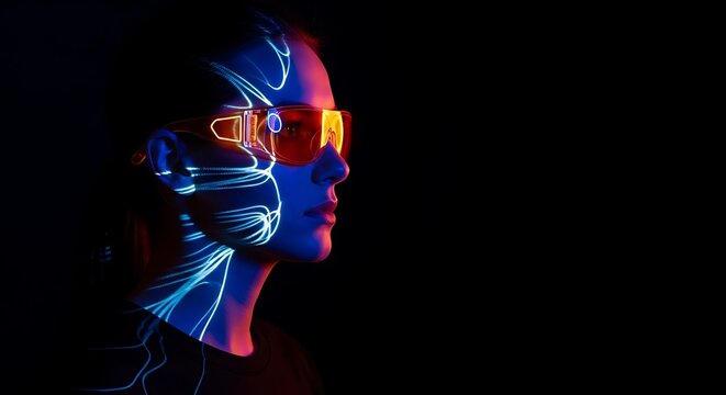 Artificial intelligence and virtual reality concept