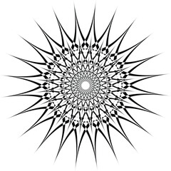 Obraz premium a mandala, which is a symbolic, circular, geometric design often used in Hinduism and Buddhism. 