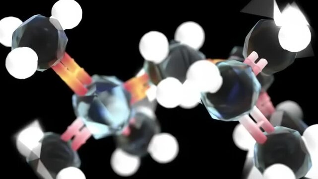 Molecular Structure with 3D Render. (1)