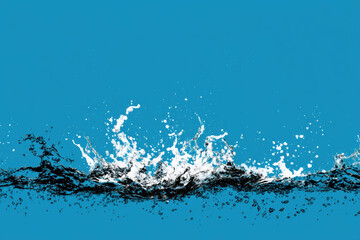 Liquid splash creates captivating effect