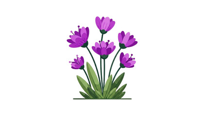 Cute Flowers Collection – Vector Bundle Set with Branches and Natural Leaves AI EPS PNG JPEG