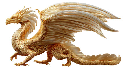 Fototapeta premium Legendary Golden Dragon