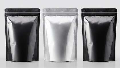 mockup of a coffee bag isolated on background front view adaptable for tea biscuits milk packs snack packages juice containers and foil food bags