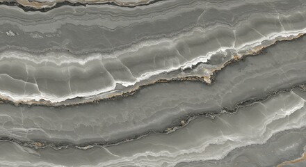 Grey Onyx Marble Texture Background, Polished Stone Surface