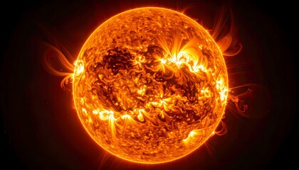 Fototapeta premium The Sun as the Source of Life on Earth