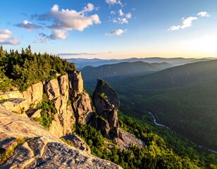 Mountain vista at sunset (12)