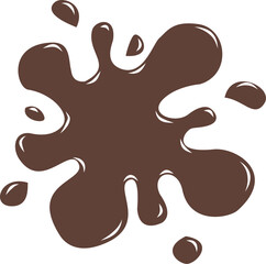 Chocolate splash illustration