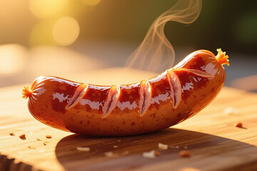 sausage icon simple design.created with the help of artificial intelligence.