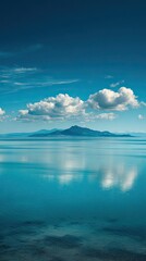 Tranquil Island Scene With Calm Blue Water