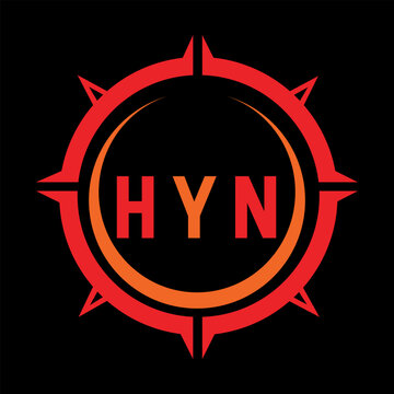 HYN letter design. HYN letter technology logo design. HYN Monogram logo design for an entrepreneur and business.
