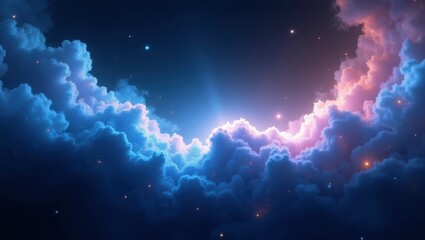 Mystical Cosmic Clouds Illuminated by Stars in Deep Space