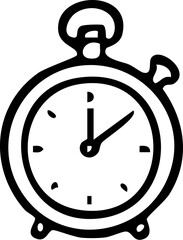 Obraz premium Simple Stopwatch Icon for Time Measurement.
