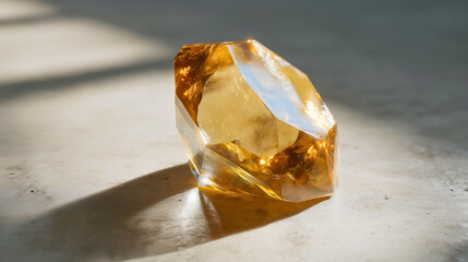 Fiery Orange Topaz Gemstone: A Brilliant, High-Quality Loose Jewel with Perfect Faceted Cut and Sparkle for Luxury Jewelry.