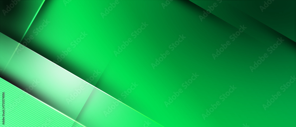Canvas Prints dark green abstract background with modern light effects and realistic shadows