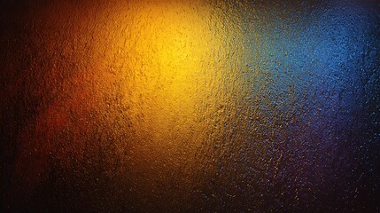 Abstract Colorful Textured Surface with Gradient of Yellow Blue and Orange