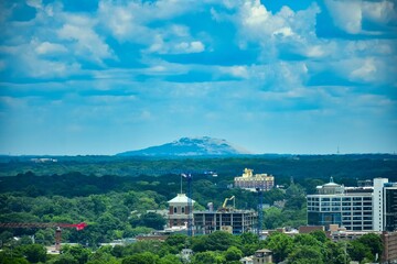 Stone Mountain Visible From Midtown Atlanta