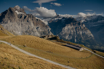 mountain road in the alps
