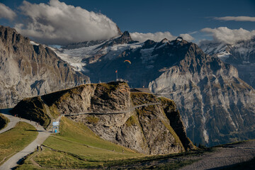 swiss alps mountain landscape