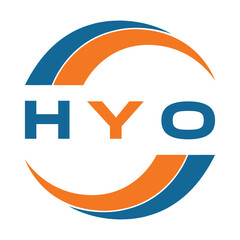 HYO letter design. HYO letter technology logo design. HYO Monogram logo design for an entrepreneur and business.