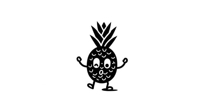 Cartoon pineapple illustration