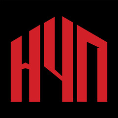HYN letter design. HYN letter technology logo design. HYN Monogram logo design for an entrepreneur and business.