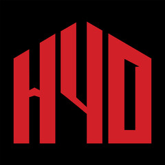 HYO letter design. HYO letter technology logo design. HYO Monogram logo design for an entrepreneur and business.