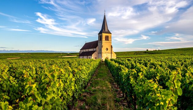 Vineyard Church in France. - Powered by Adobe