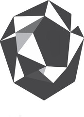 Polygon Gemstone Abstract Shape | Geometric Modern Icon