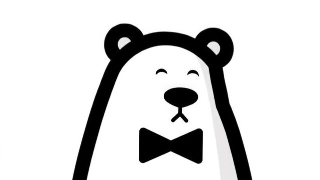 Cute bear cartoon illustration