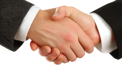 Handshake Agreement Business Deal Two Hands Black Background