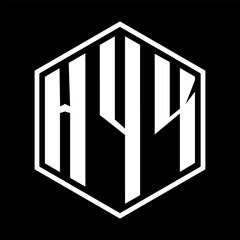 HYK letter design. HYK letter technology logo design. HYK Monogram logo design for an entrepreneur and business.