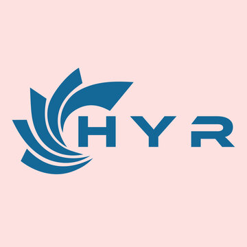 HYR letter design. HYR letter technology logo design. HYR Monogram logo design for an entrepreneur and business.
