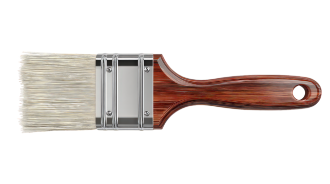 Paintbrush On Black Background