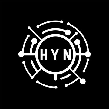 HYN letter design. HYN letter technology logo design. HYN Monogram logo design for an entrepreneur and business.