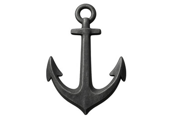Gray metal anchor symbolizing stability and hope