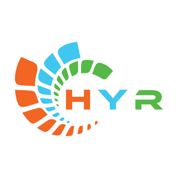 HYR letter design. HYR letter technology logo design. HYR Monogram logo design for an entrepreneur and business.