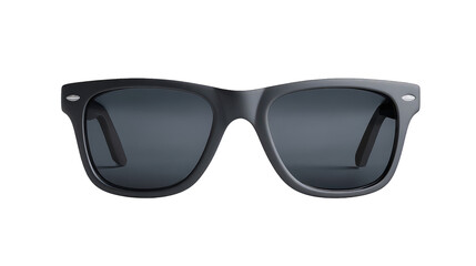 Fototapeta premium Black Square Sunglasses with Grey Lenses on Transparent Background