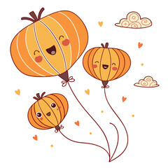 halloween background with pumpkin