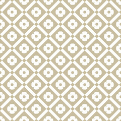 seamless pattern with geometric flowers abstract background graphic design print for fabric home decor surface design packaging vector illustration