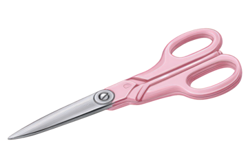 Pink Scissors Isolated