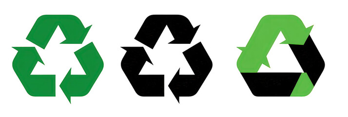 Obraz premium Recycling Symbol In Green Color