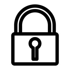 padlock icon on metal internet button, lock icon on metal button, vector lock icon, lock and key