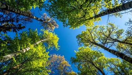 Fototapeta premium Lush forest canopy (1)