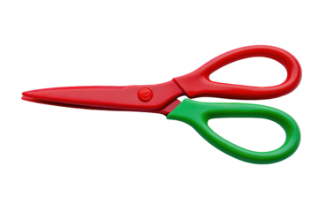 Red And Green Safety Scissors