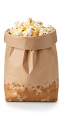 Popcorn in a paper bag,