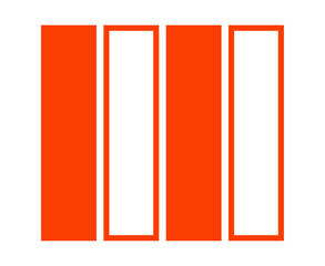 Rectangle Geometric Shape And Outline Collection Orange Abstract Element Vector Graphic Design Illustration