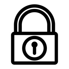 padlock icon on metal internet button, lock icon on metal button, vector lock icon, lock and key