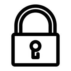 padlock icon on metal internet button, lock icon on metal button, vector lock icon, lock and key